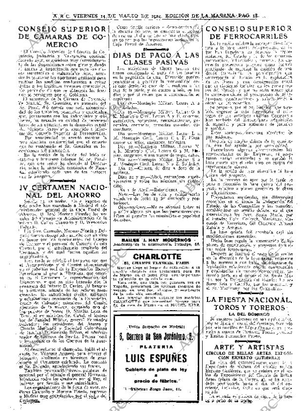 ABC MADRID 14-03-1924 página 18