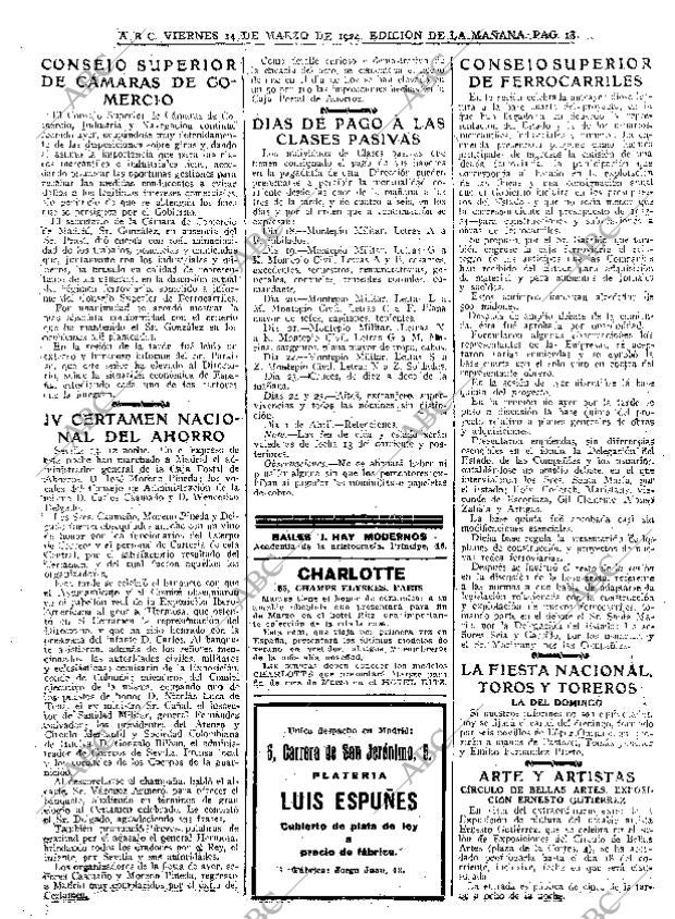 ABC MADRID 14-03-1924 página 18