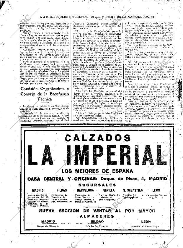 ABC MADRID 19-03-1924 página 10