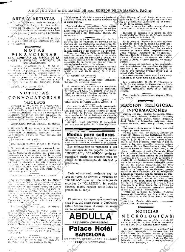 ABC MADRID 20-03-1924 página 21