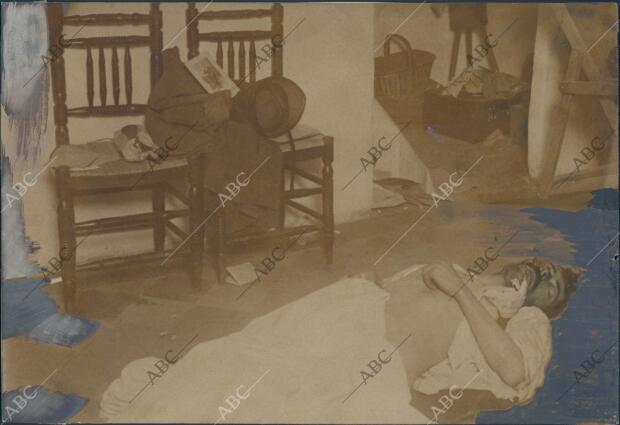 Crimen del expreso de Andalucía:el cadáver de Antonio Teruel Momentos después de...