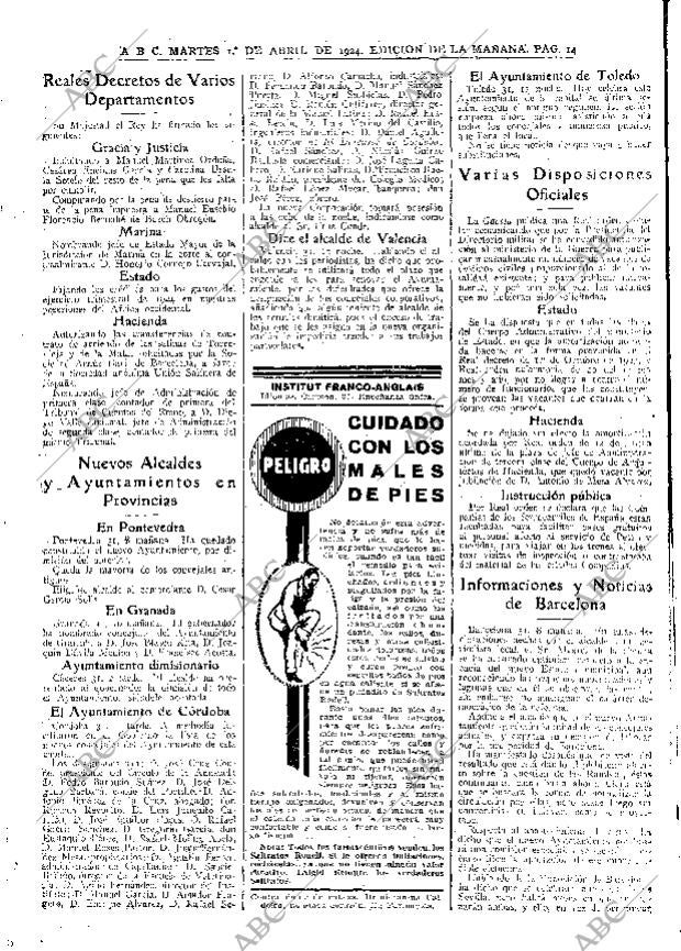 ABC MADRID 01-04-1924 página 14