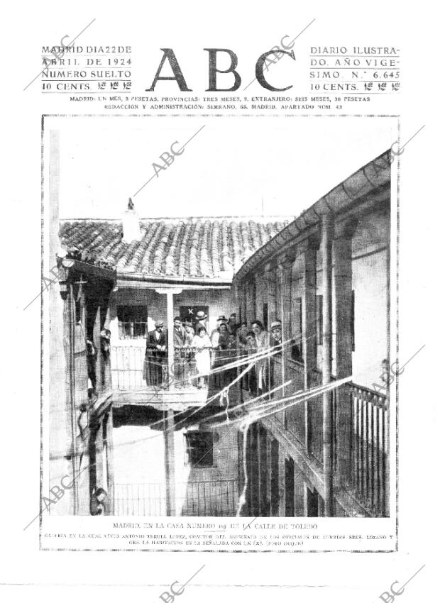 ABC MADRID 22-04-1924 página 1