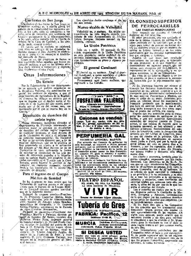 ABC MADRID 23-04-1924 página 18