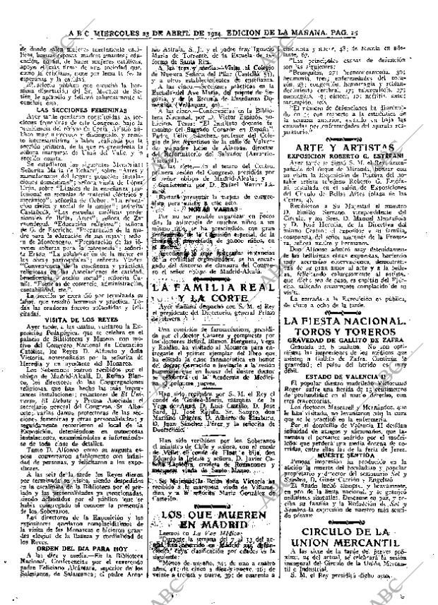 ABC MADRID 23-04-1924 página 25