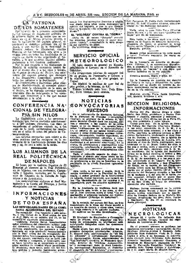 ABC MADRID 23-04-1924 página 27