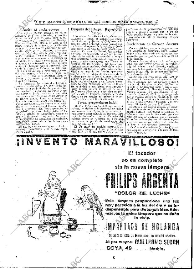 ABC MADRID 29-04-1924 página 10