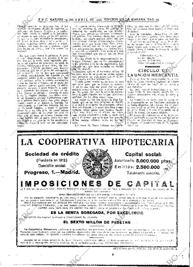 ABC MADRID 29-04-1924 página 14