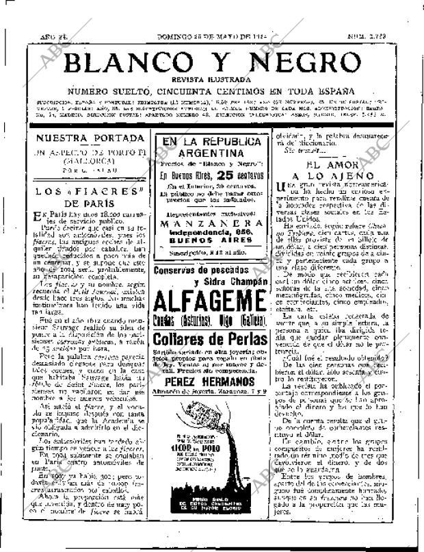 BLANCO Y NEGRO MADRID 25-05-1924 página 3