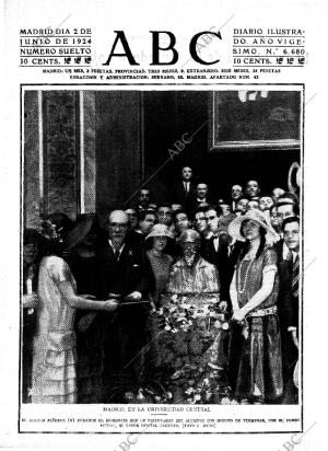 ABC MADRID 02-06-1924 página 1