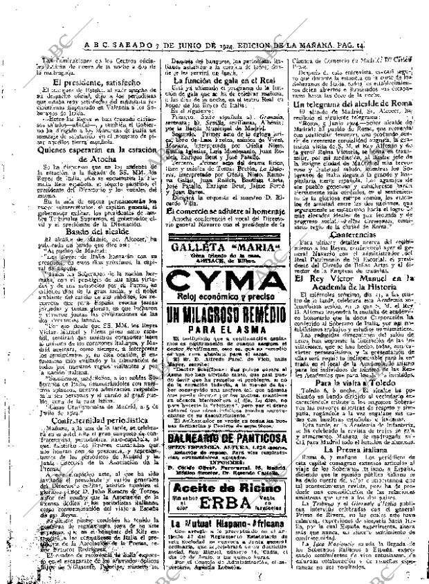 ABC MADRID 07-06-1924 página 14