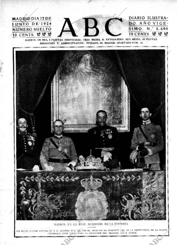 ABC MADRID 12-06-1924 página 1