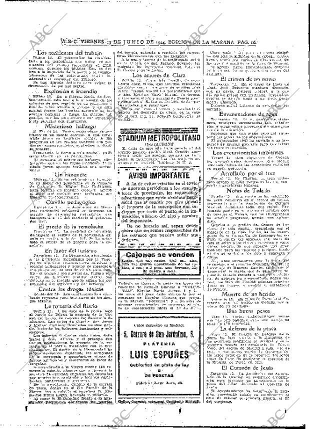 ABC MADRID 13-06-1924 página 16