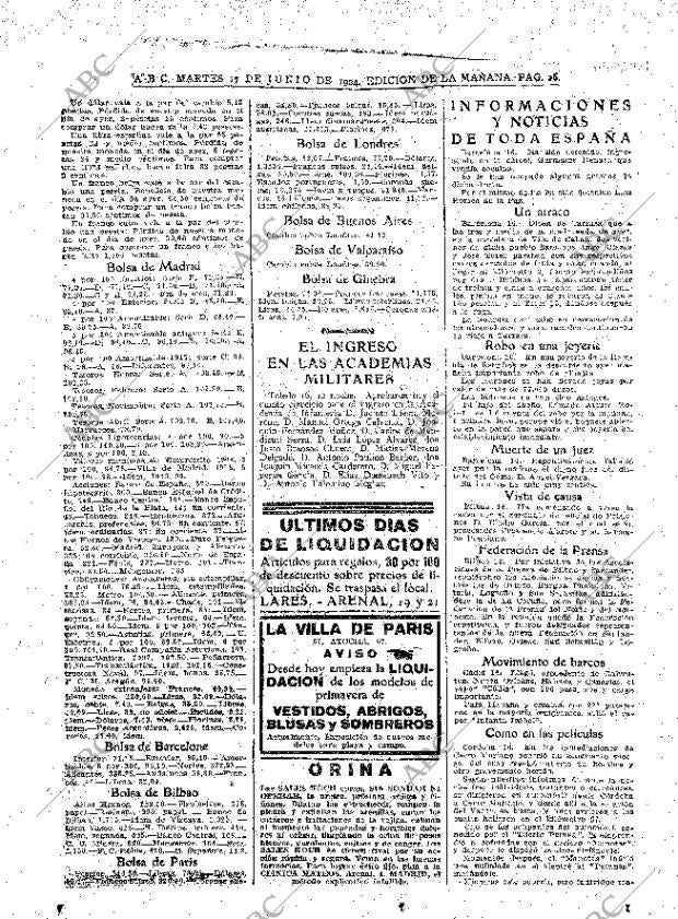 ABC MADRID 17-06-1924 página 26