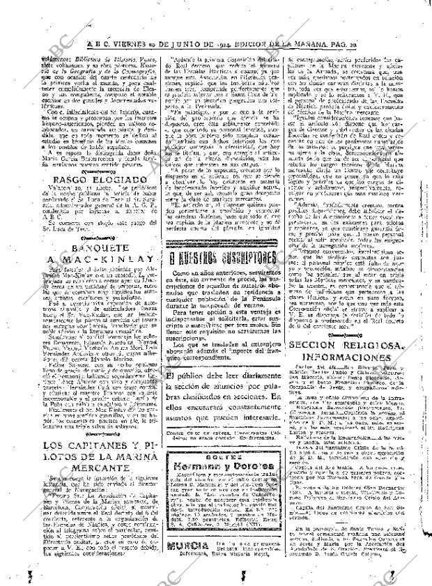 ABC MADRID 20-06-1924 página 20