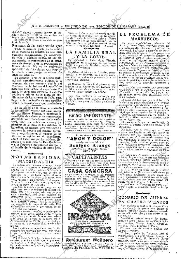 ABC MADRID 22-06-1924 página 17