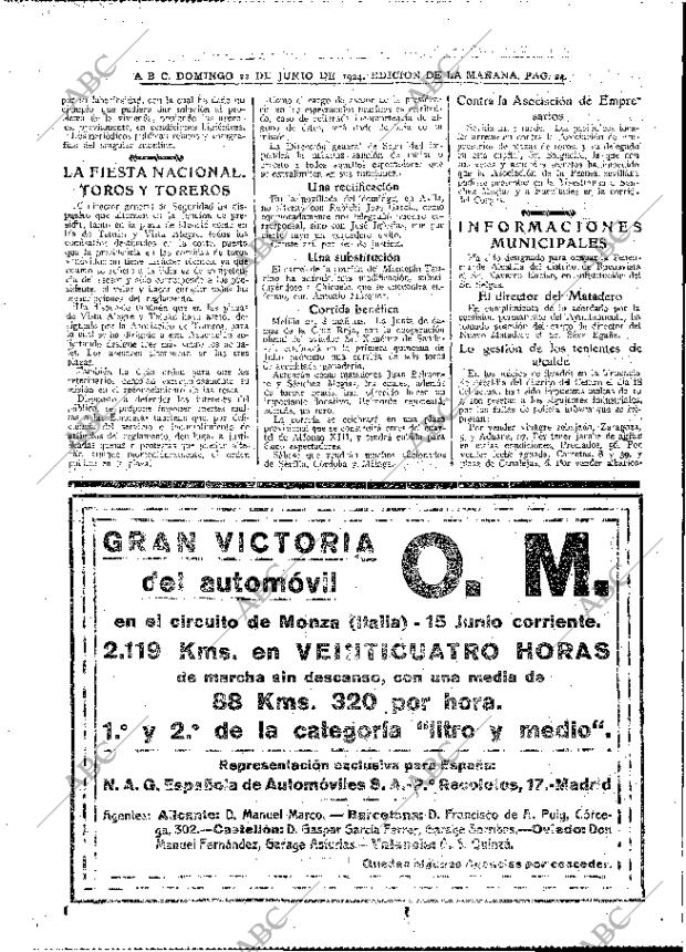 ABC MADRID 22-06-1924 página 24
