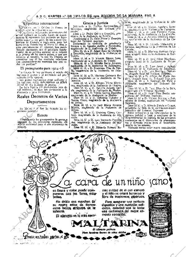 ABC MADRID 01-07-1924 página 8