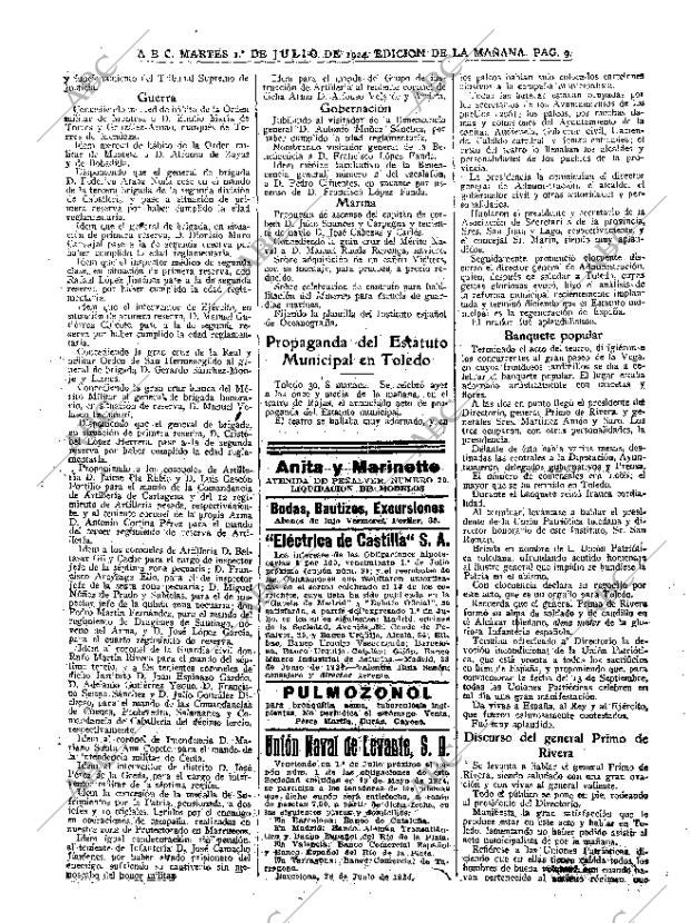 ABC MADRID 01-07-1924 página 9