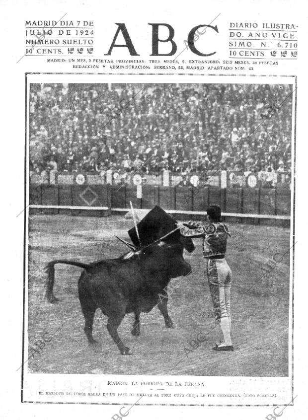 ABC MADRID 07-07-1924 página 1