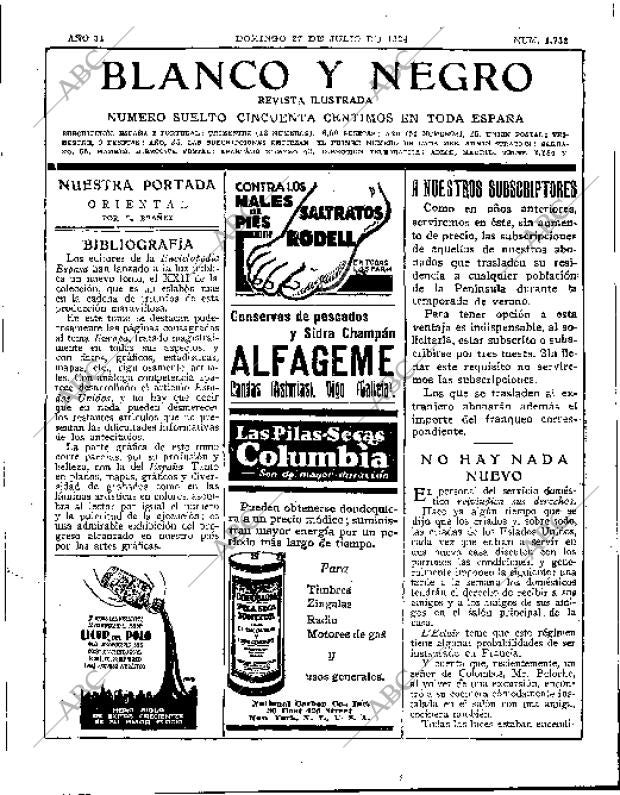 BLANCO Y NEGRO MADRID 27-07-1924 página 3
