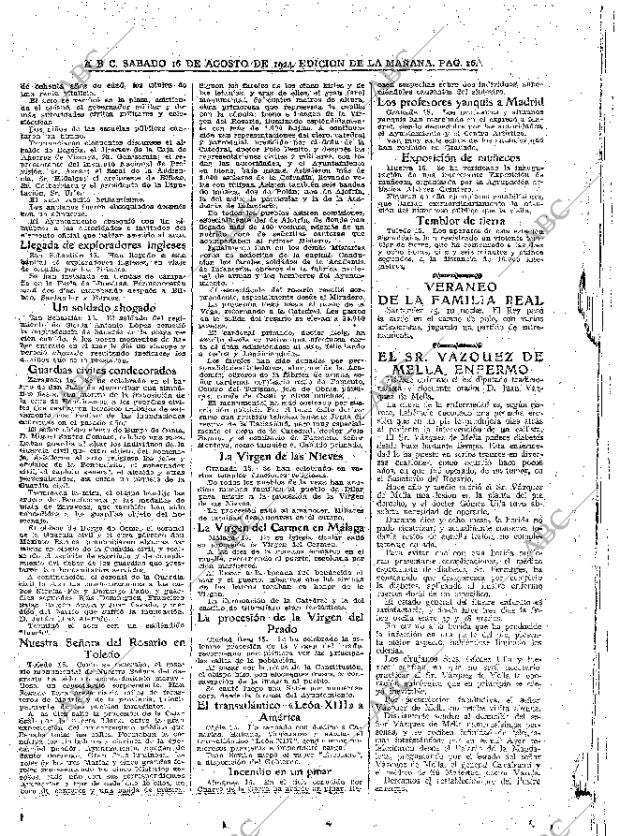 ABC MADRID 16-08-1924 página 16