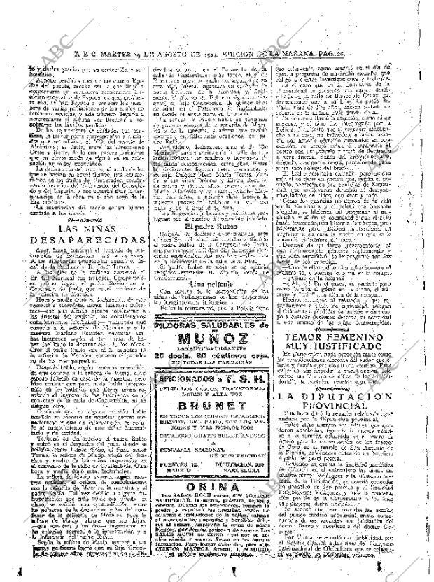 ABC MADRID 19-08-1924 página 20