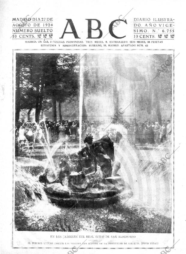 ABC MADRID 27-08-1924 página 1