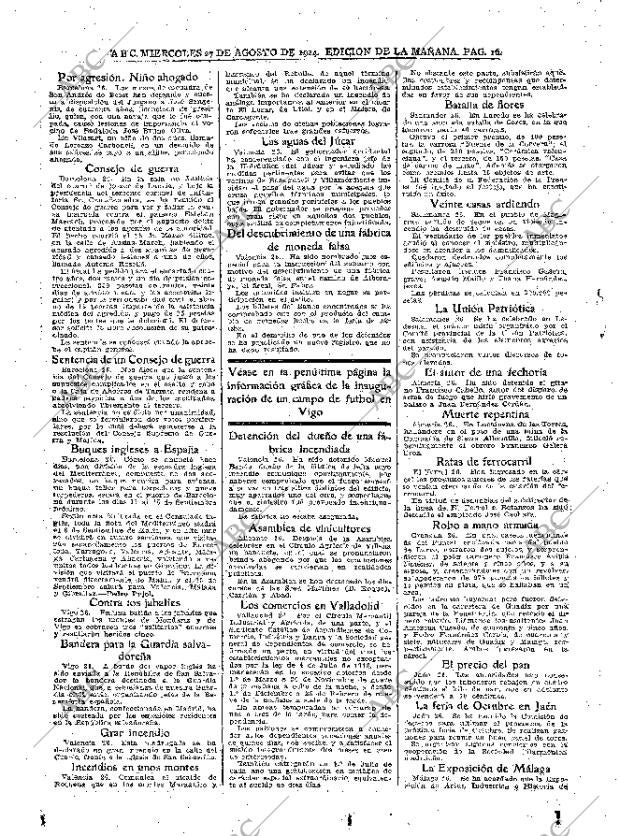 ABC MADRID 27-08-1924 página 16