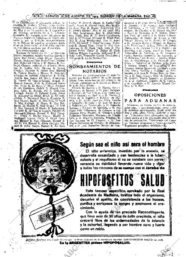 ABC MADRID 30-08-1924 página 10