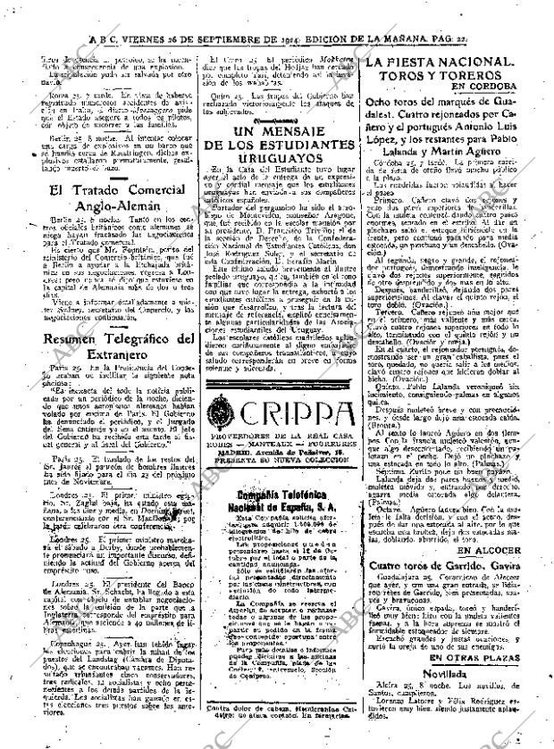 ABC MADRID 26-09-1924 página 22