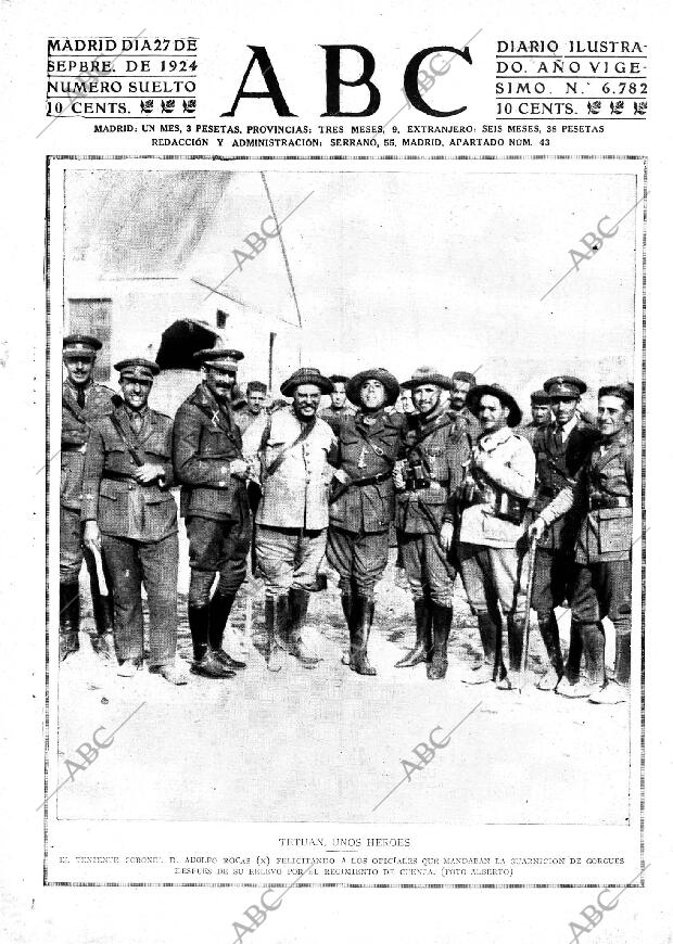 ABC MADRID 27-09-1924 página 1