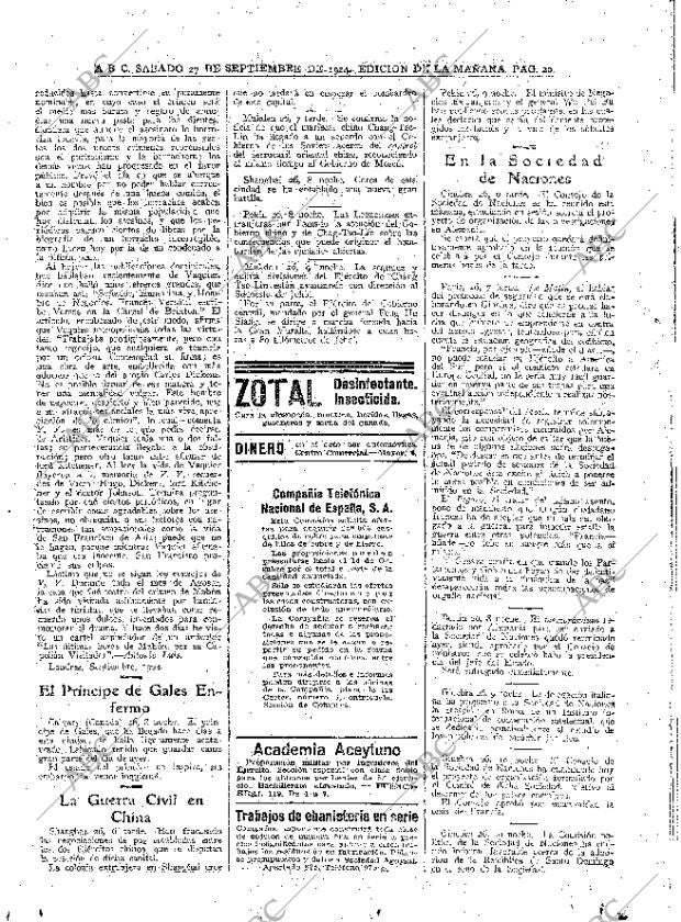 ABC MADRID 27-09-1924 página 20