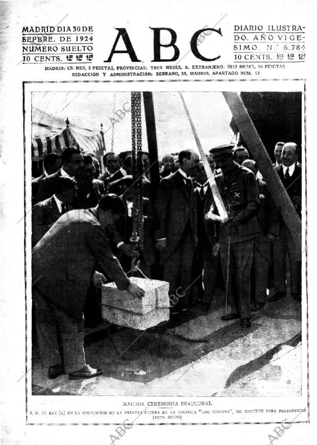 ABC MADRID 30-09-1924 página 1