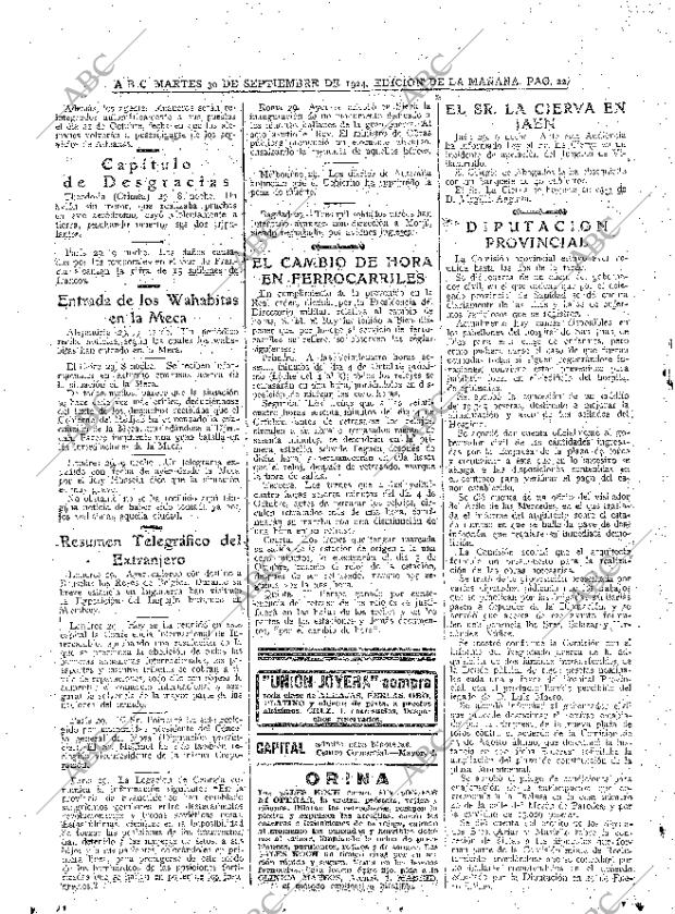 ABC MADRID 30-09-1924 página 22