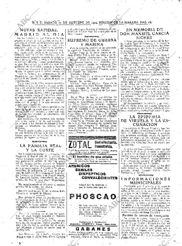 ABC MADRID 11-10-1924 página 16