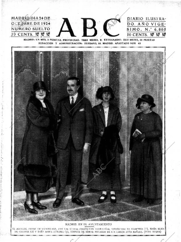 ABC MADRID 24-10-1924 página 1