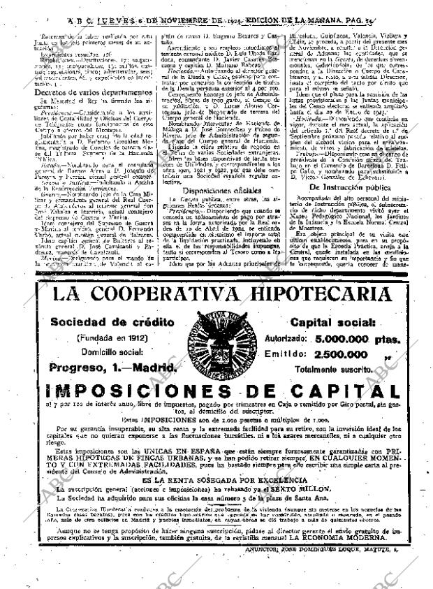 ABC MADRID 06-11-1924 página 14