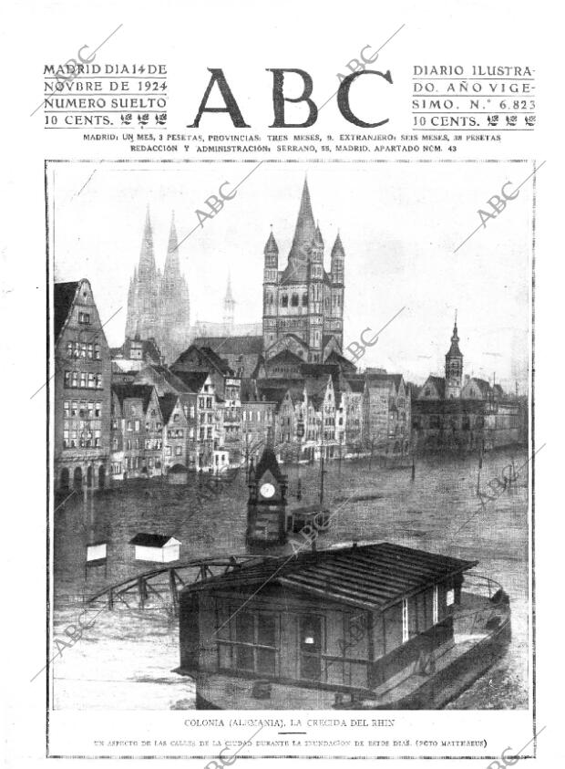 ABC MADRID 14-11-1924 página 1