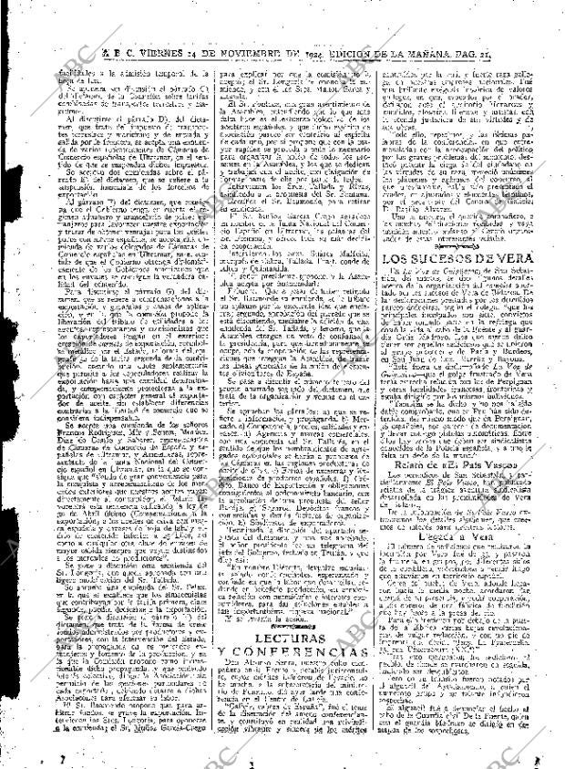 ABC MADRID 14-11-1924 página 21