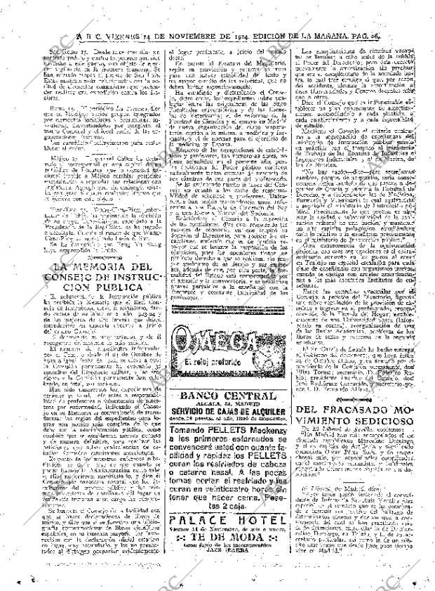 ABC MADRID 14-11-1924 página 26