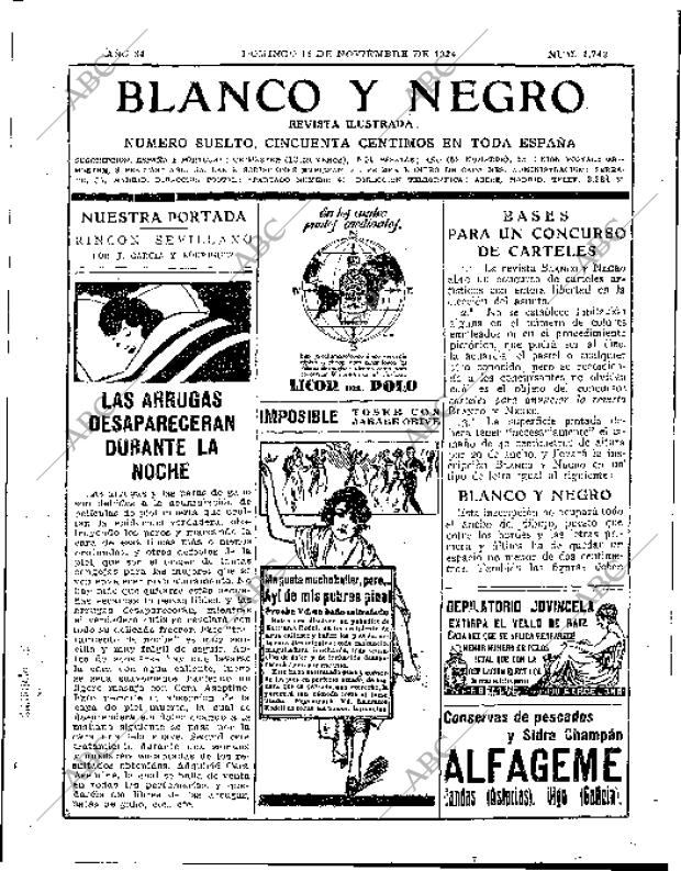 BLANCO Y NEGRO MADRID 16-11-1924 página 3