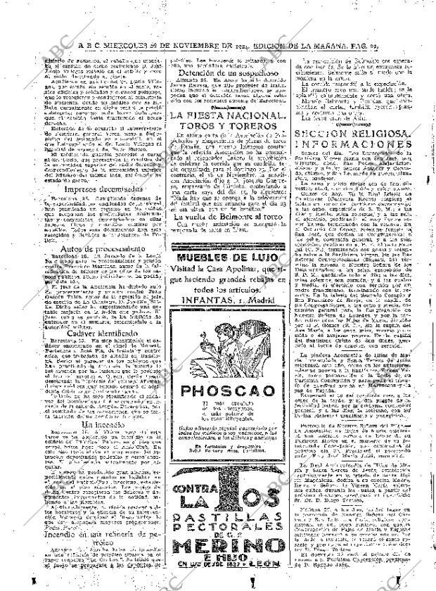 ABC MADRID 26-11-1924 página 22