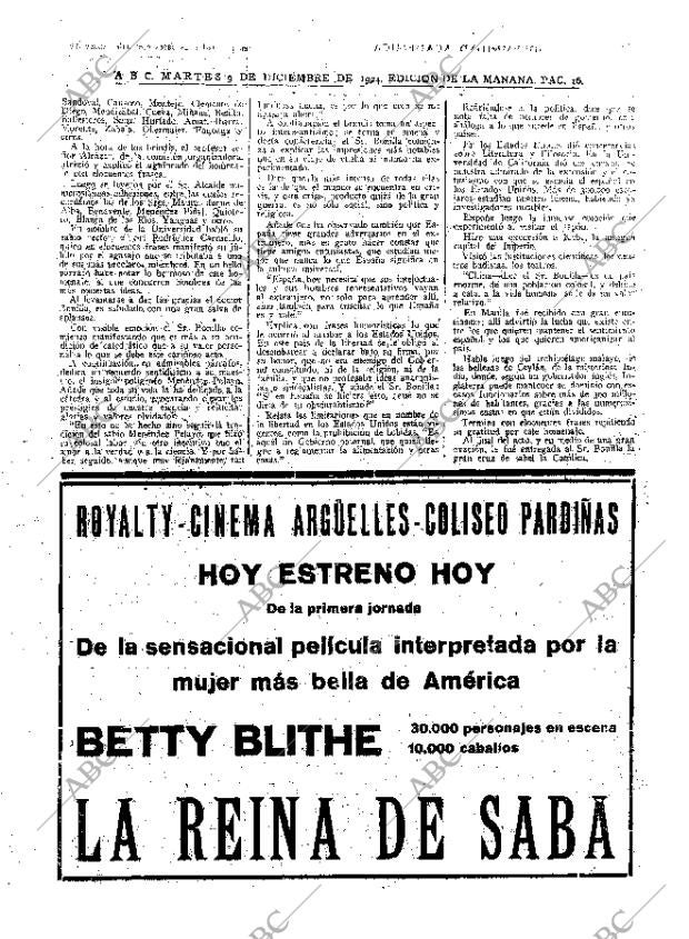 ABC MADRID 09-12-1924 página 16