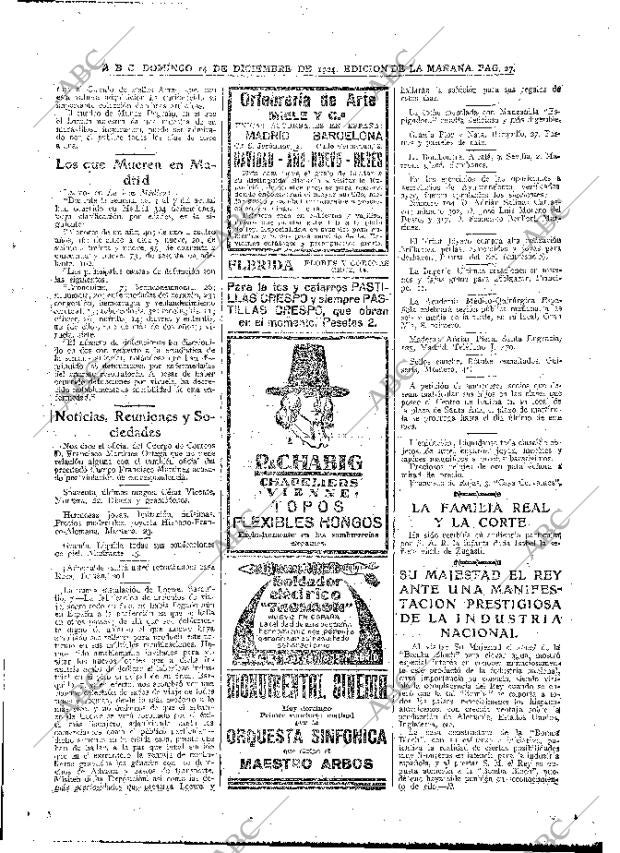 ABC MADRID 14-12-1924 página 27