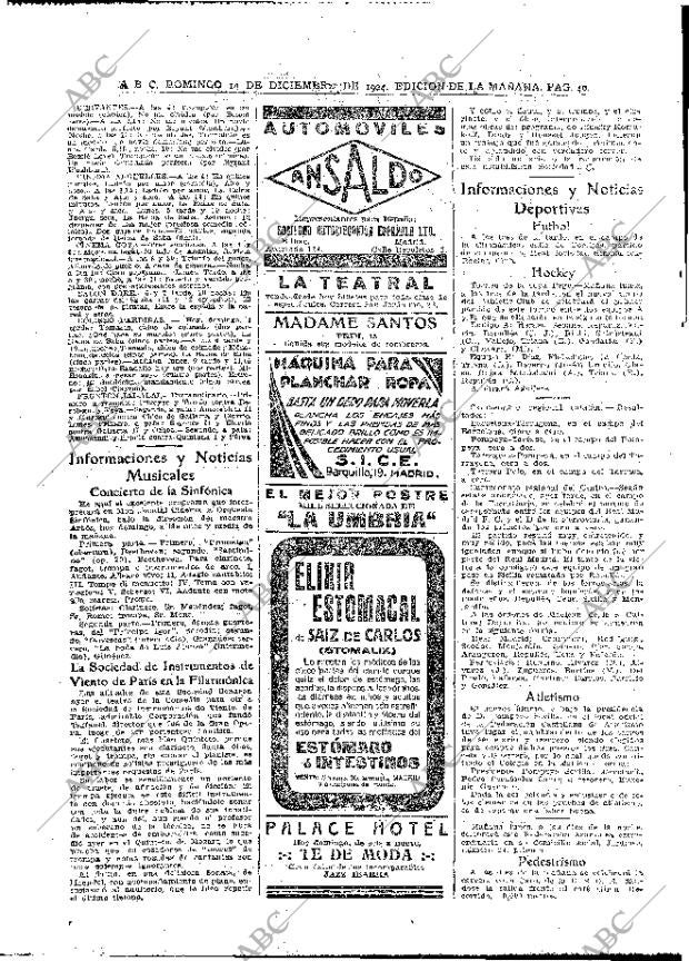 ABC MADRID 14-12-1924 página 40