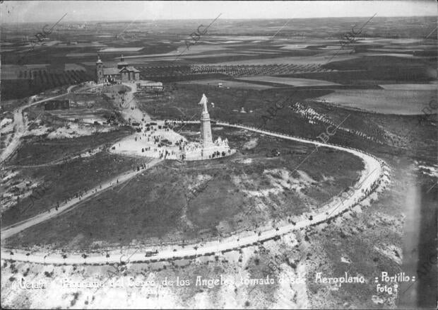 Panorama del cerro de los Ángeles, y centro de España, tomado y visto desde...