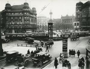 Berlín (Alemania), 1925 (CA.). Vista de Potsdamer Platz