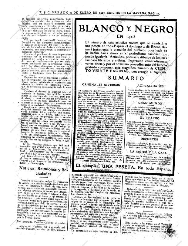 ABC MADRID 03-01-1925 página 13
