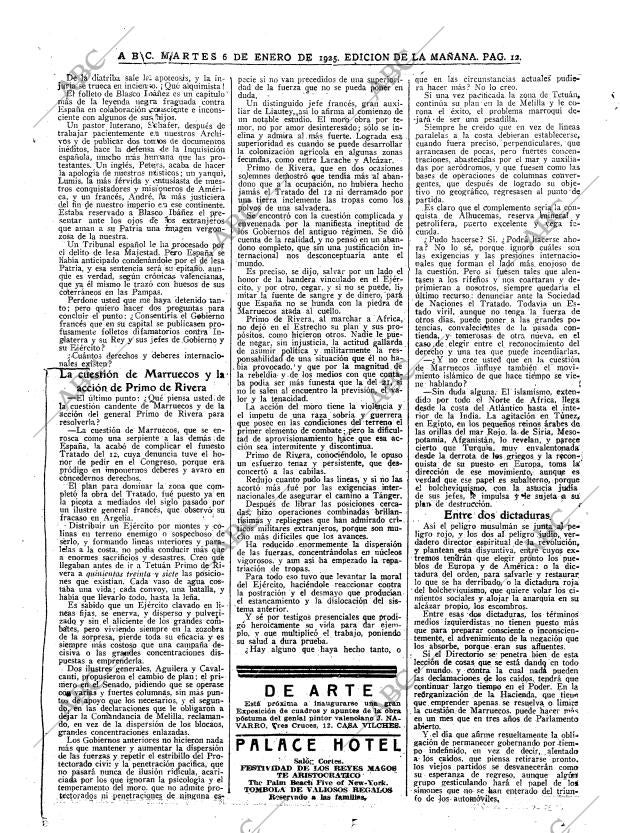 ABC MADRID 06-01-1925 página 12